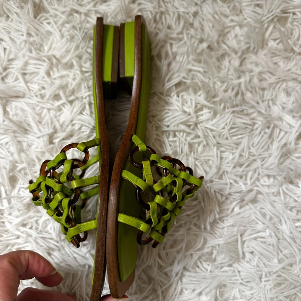 Cult Gaia Bea Sandals in Zest Neon Green size 7.5 - Picture 5 of 6